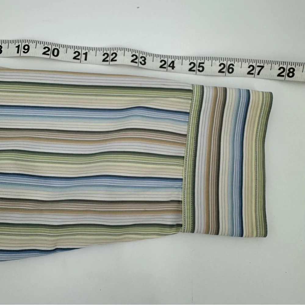 3/$15 Banana Republic Dress Shirt Mens XL Classic Fit Button Up Stripes 00s L/S